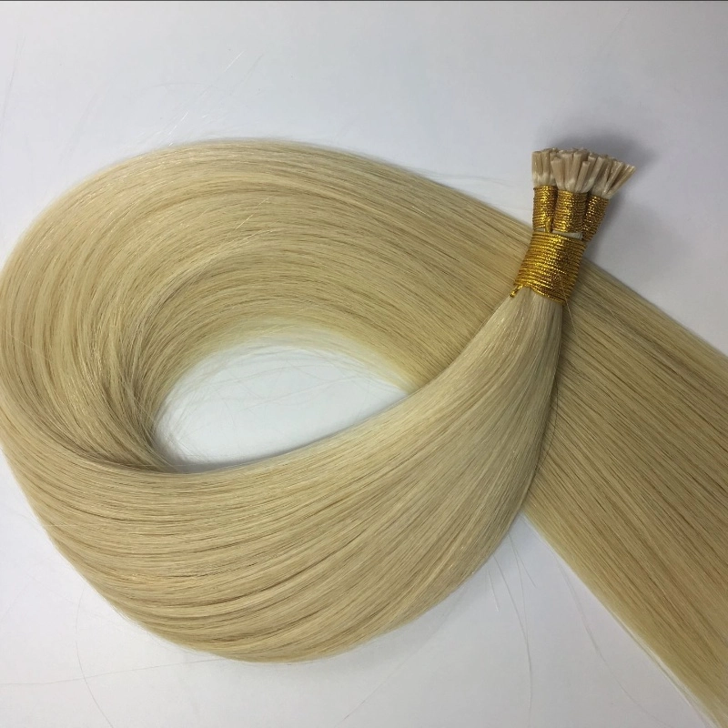 EMEDA wholesale Russia raw human hair blonde keratin i tip hair extensions HJ 048